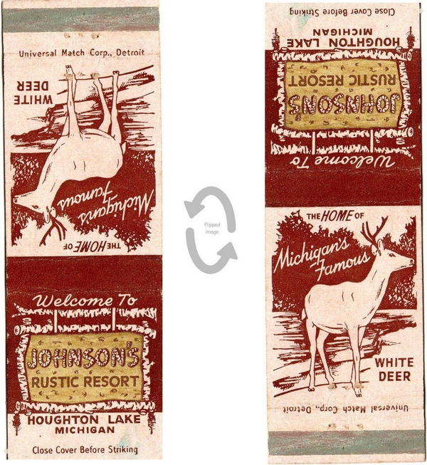 Johnsons Rustic Dance Palace (Johnsons Rustic Resort, Krauses Hotel) - Matchbook